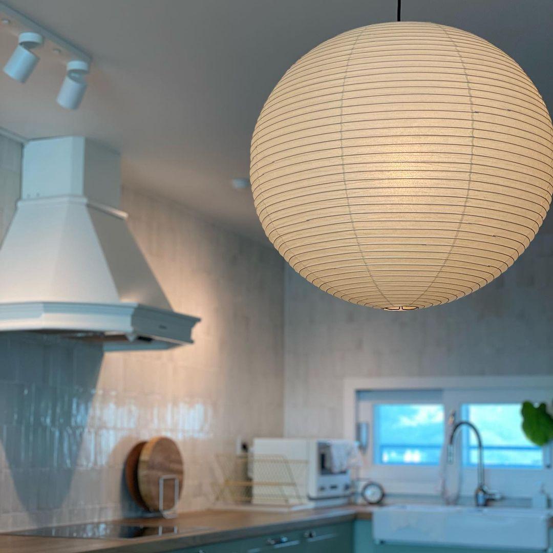 Noveno hanglamp met Washi-papier rond