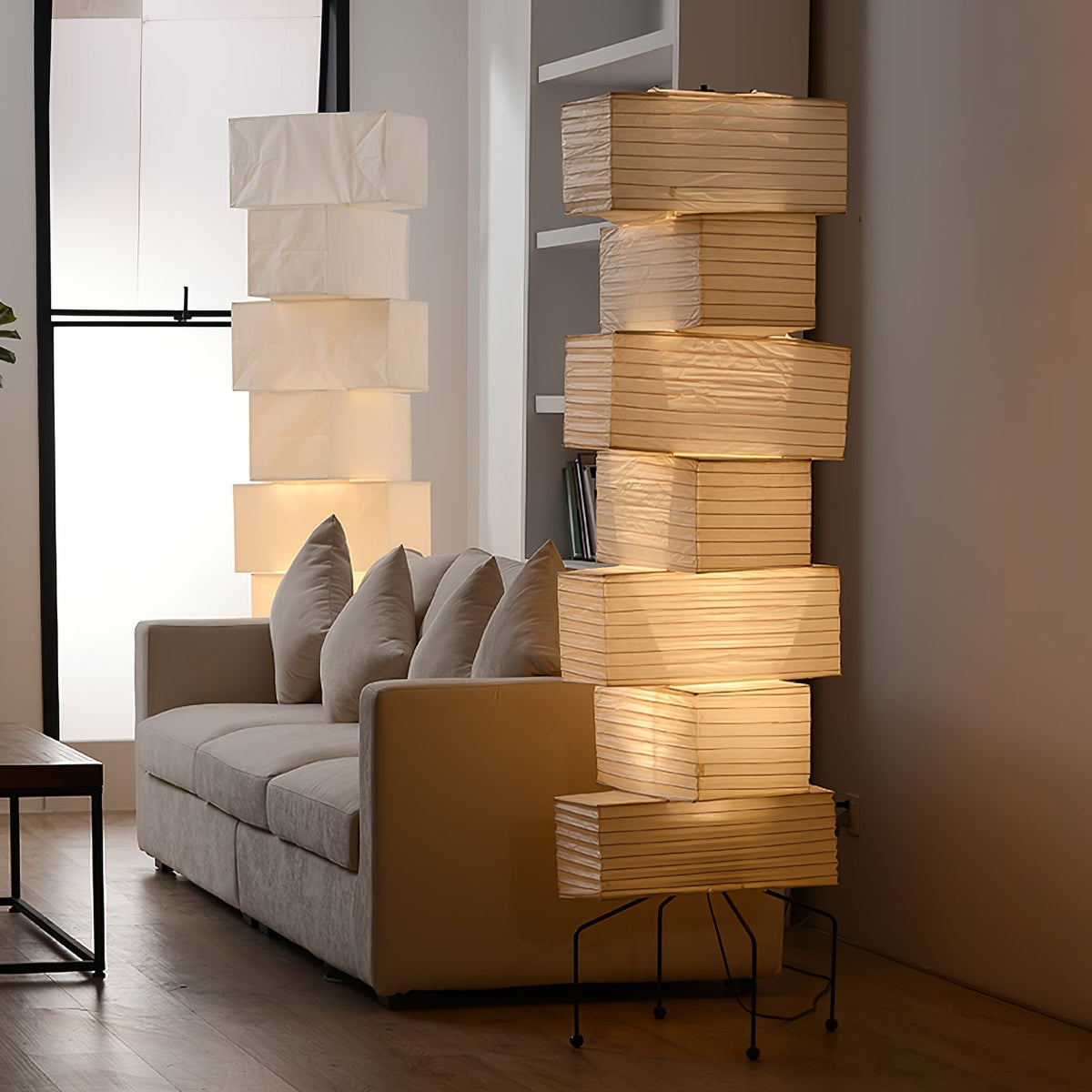 Avara vloerlamp van rijstpapier