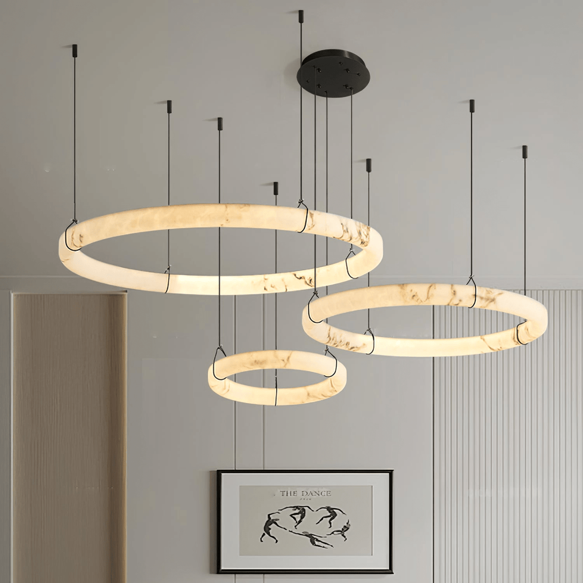 Avenisora Moderne hanglamp van albast
