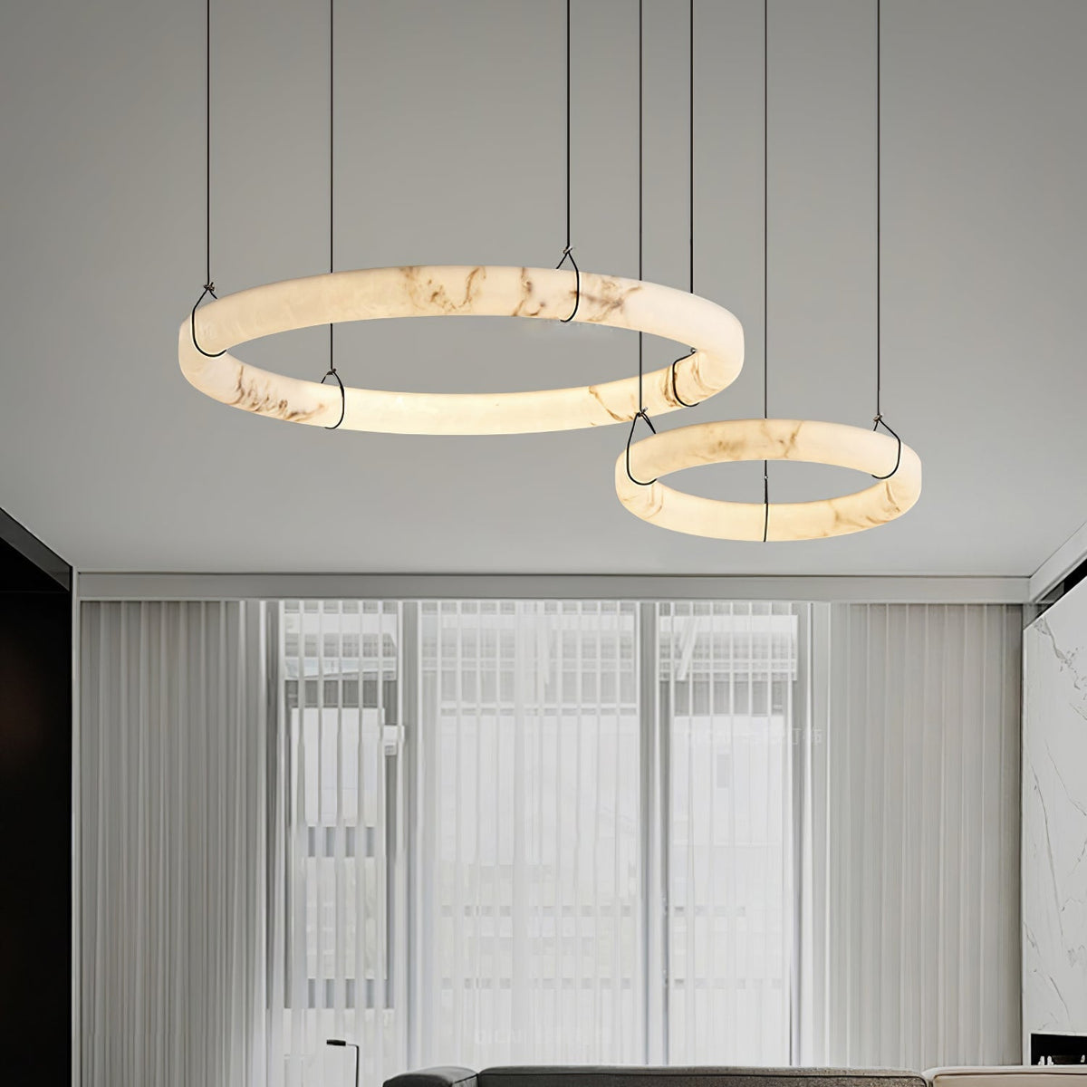 Avenisora Moderne hanglamp van albast