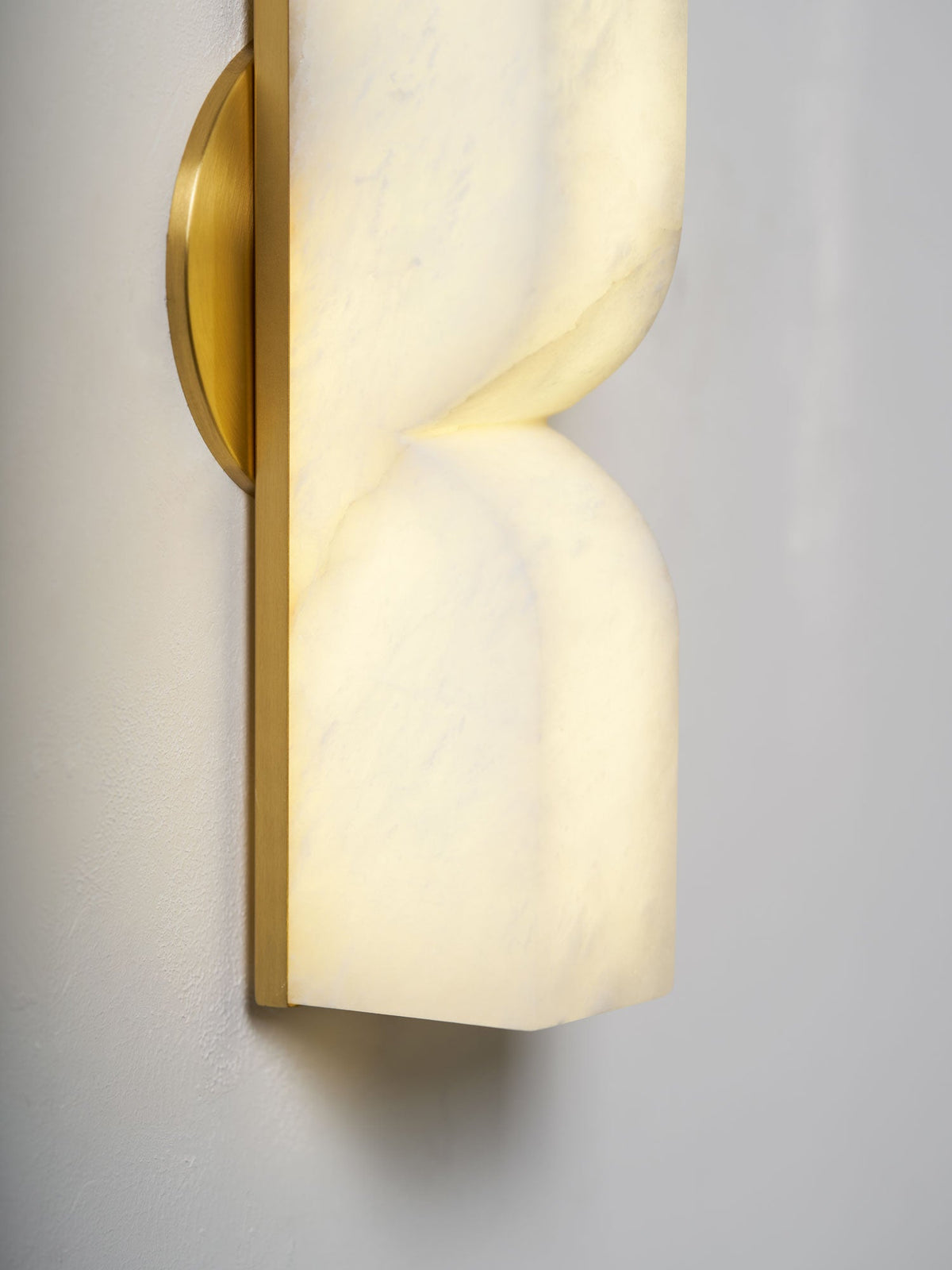 Niveelle Albast Rechthoekige wandlamp