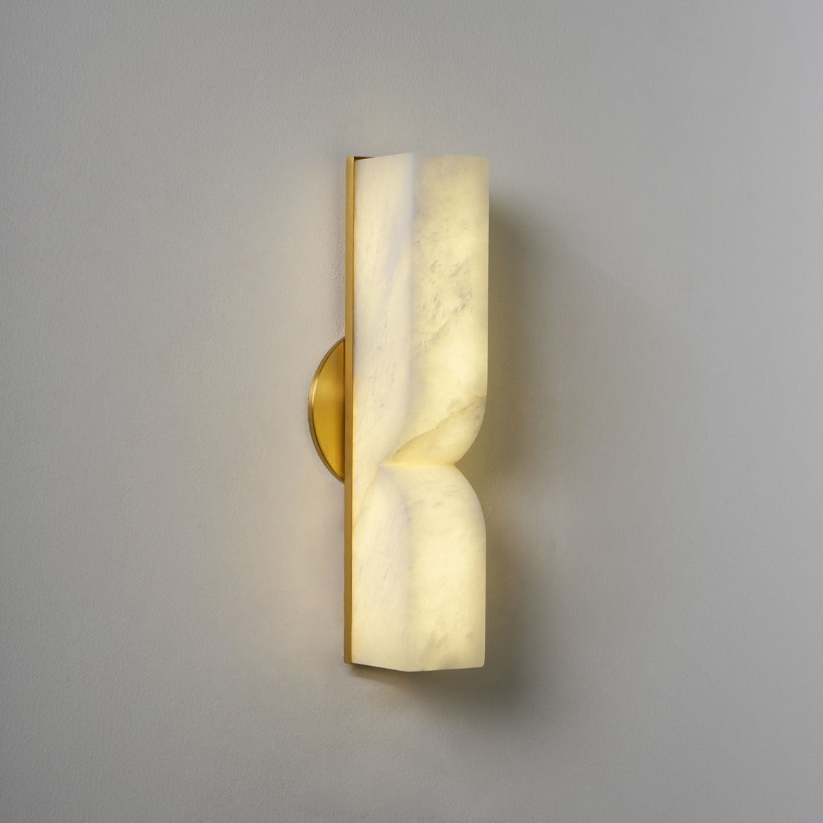 Niveelle Albast Rechthoekige wandlamp