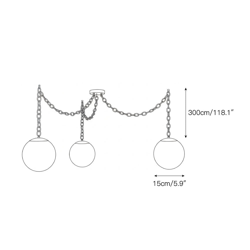 Marveil Albast Swag hanglamp