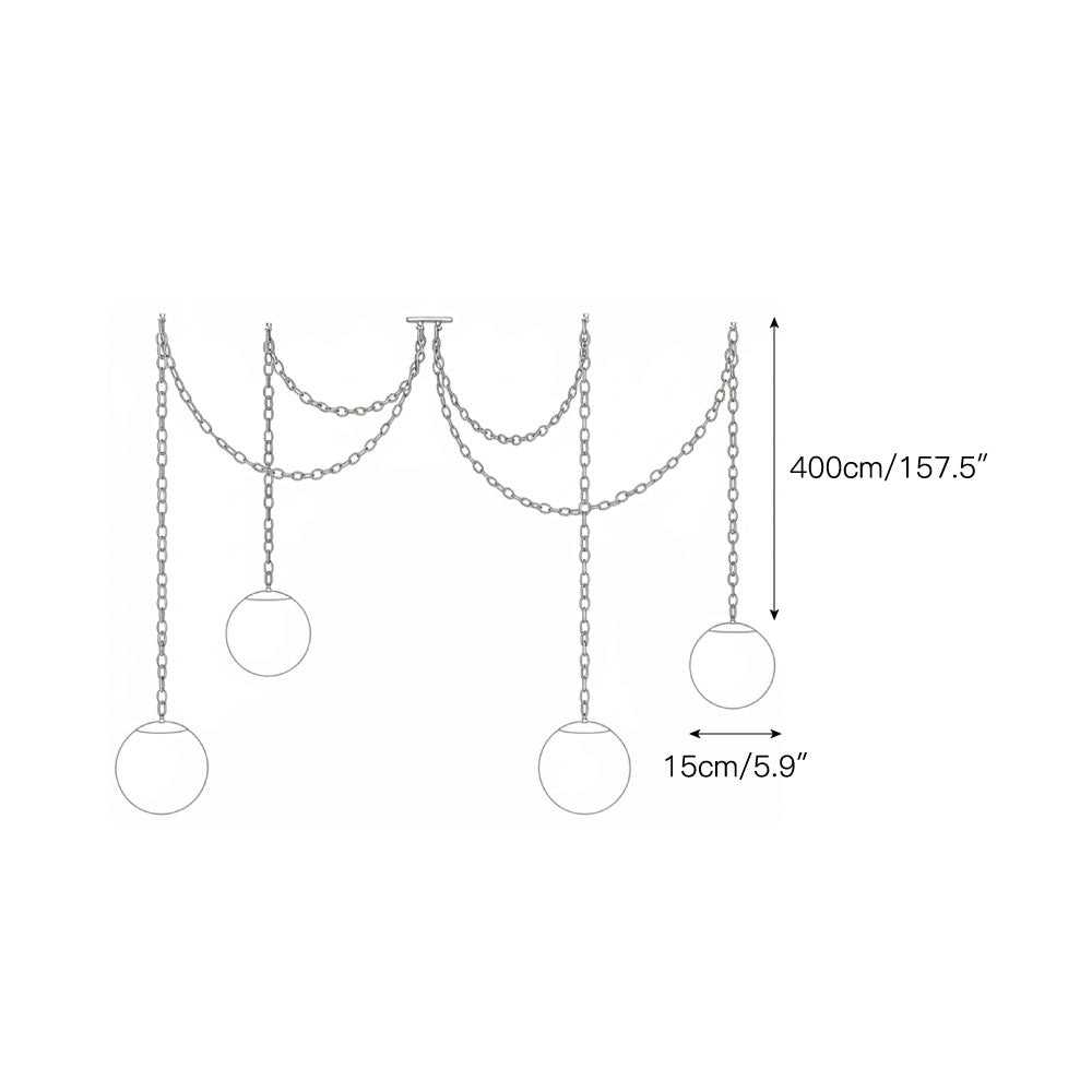 Marveil Albast Swag hanglamp