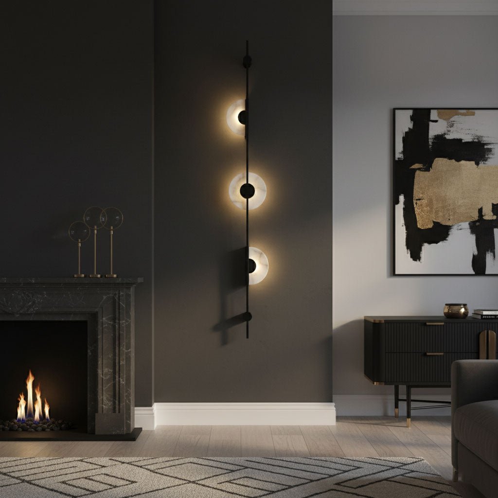 Neron albast verticale wandlamp