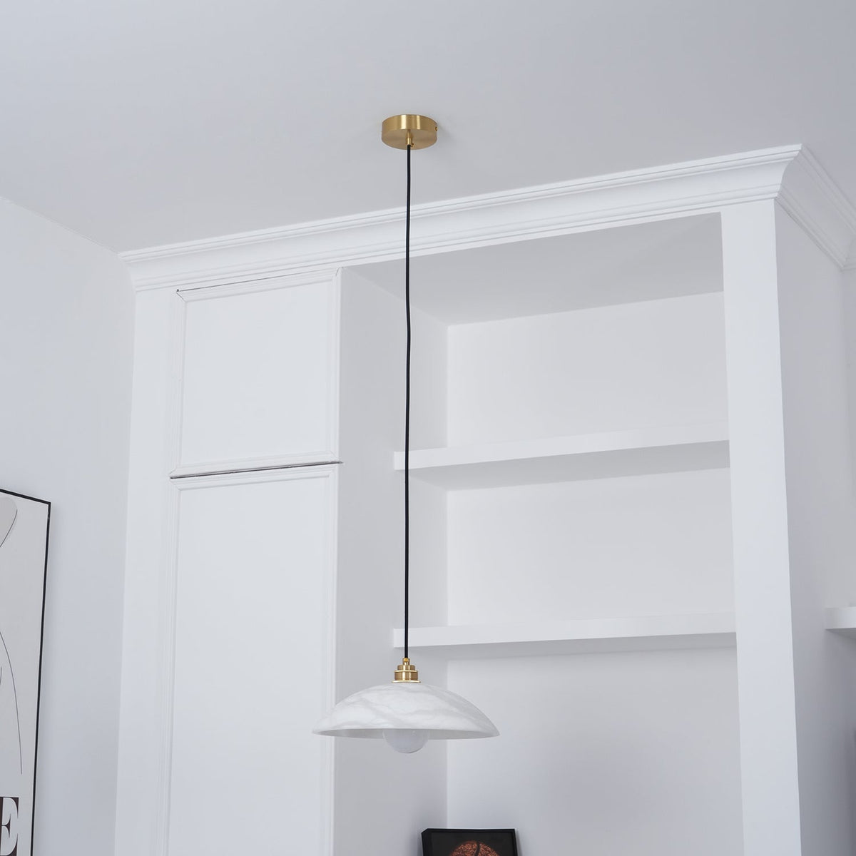 Ljomuvyd Individual Creativity koepelvormige albasten hanglamp
