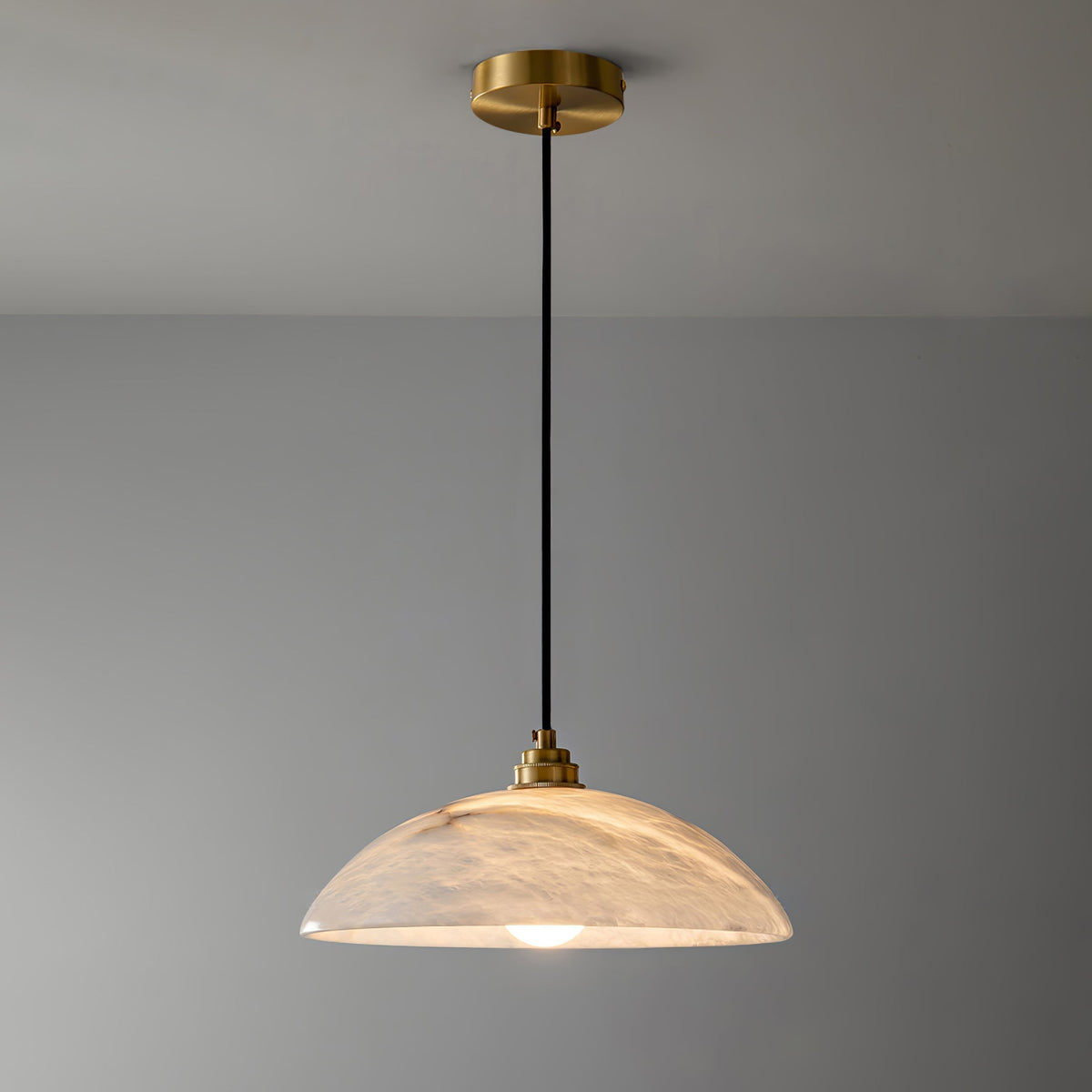 Warenol Minimalistische hanglamp van albast