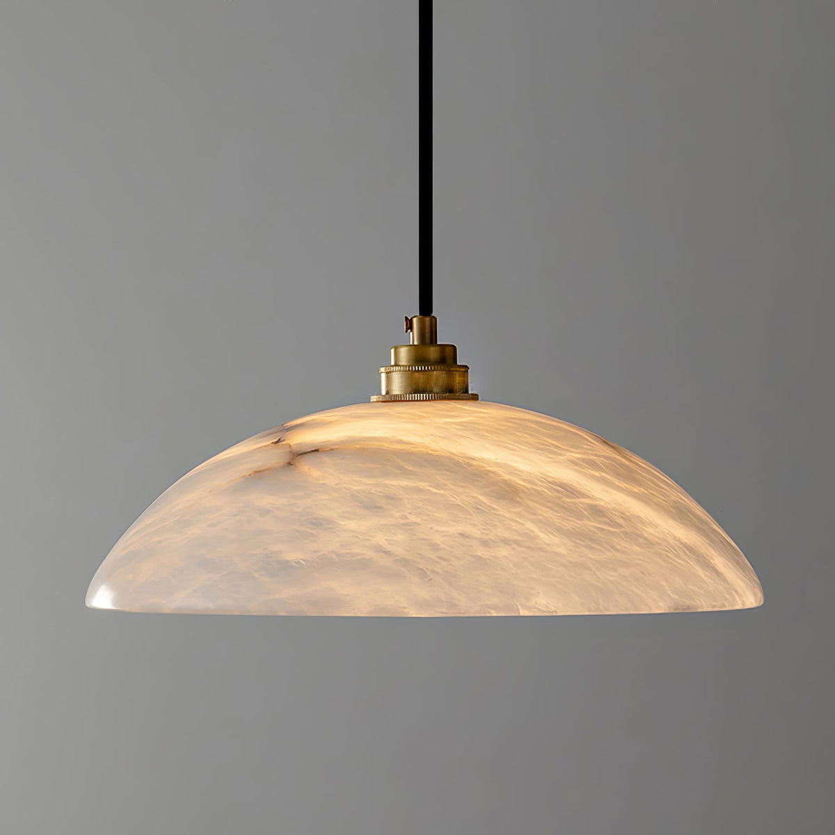 Warenol Minimalistische hanglamp van albast