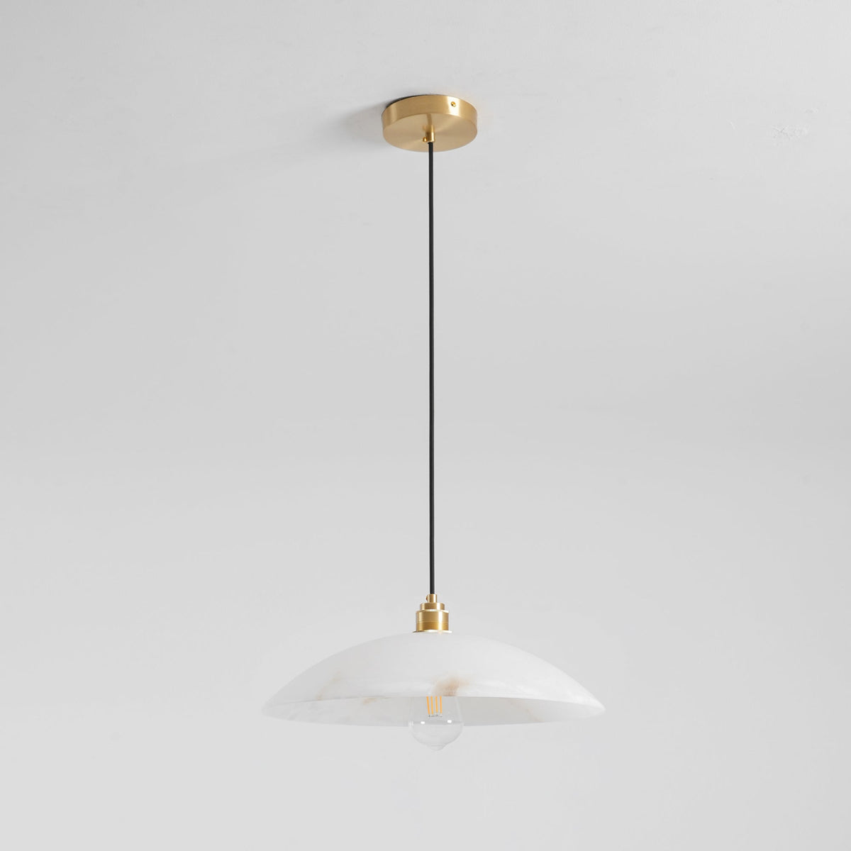 Ljomuvyd Individual Creativity koepelvormige albasten hanglamp