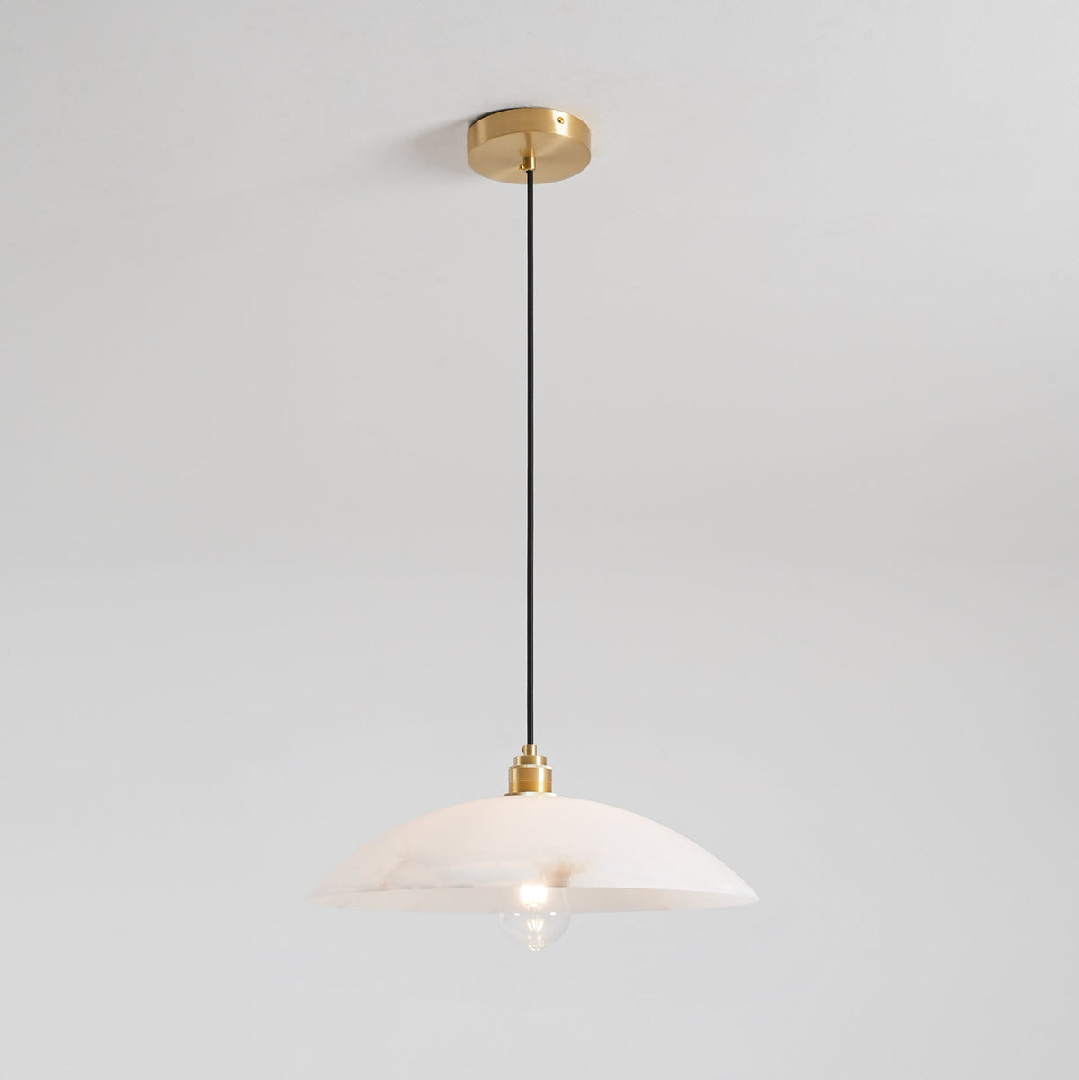 Warenol Minimalistische hanglamp van albast