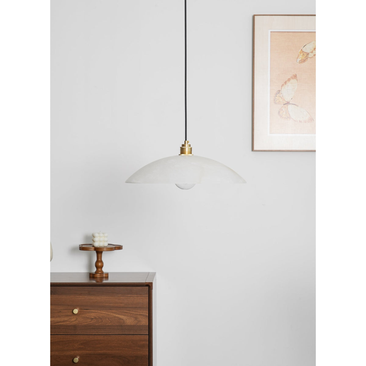 Ljomuvyd Individual Creativity koepelvormige albasten hanglamp