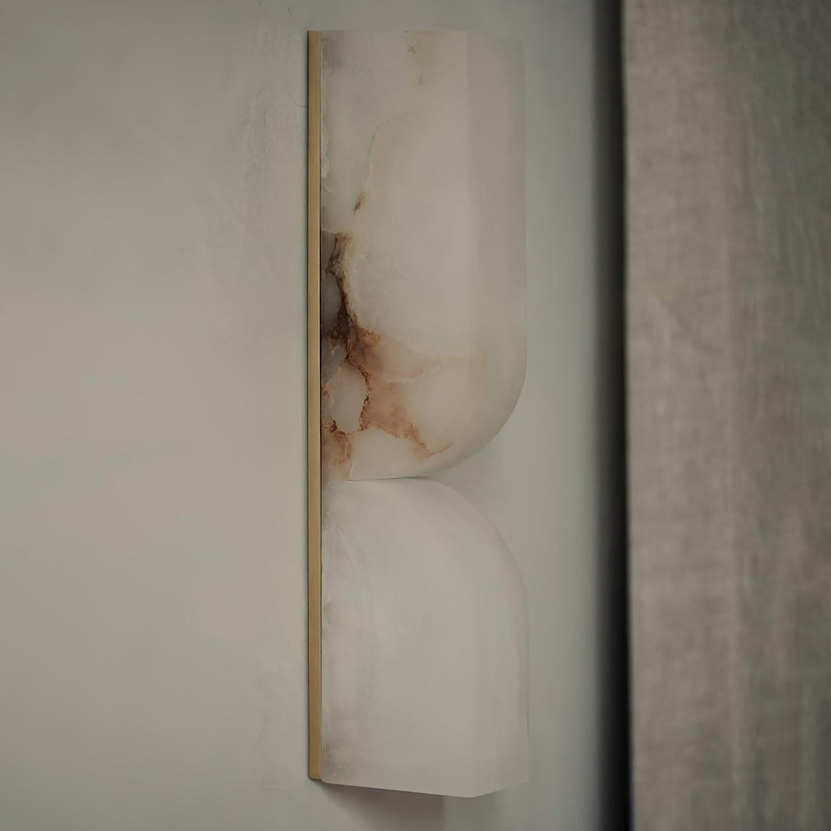 Niveelle Albast Rechthoekige wandlamp