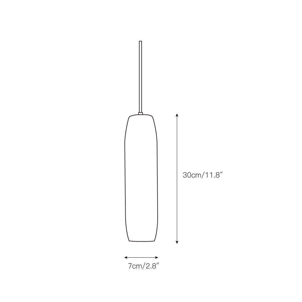 Orven Flute Moderne Minimalistische hanglamp van Albast