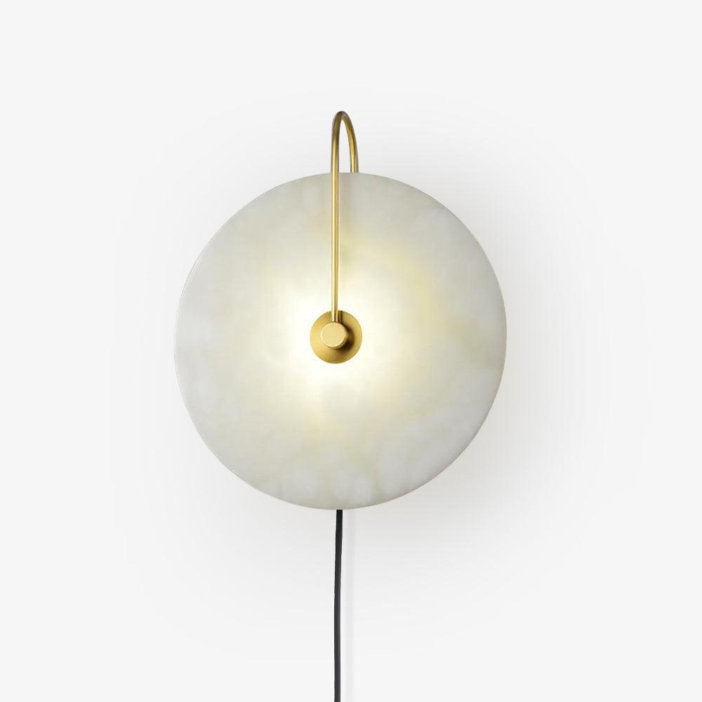 Albeaine Albast bollen wandlamp met Stekker