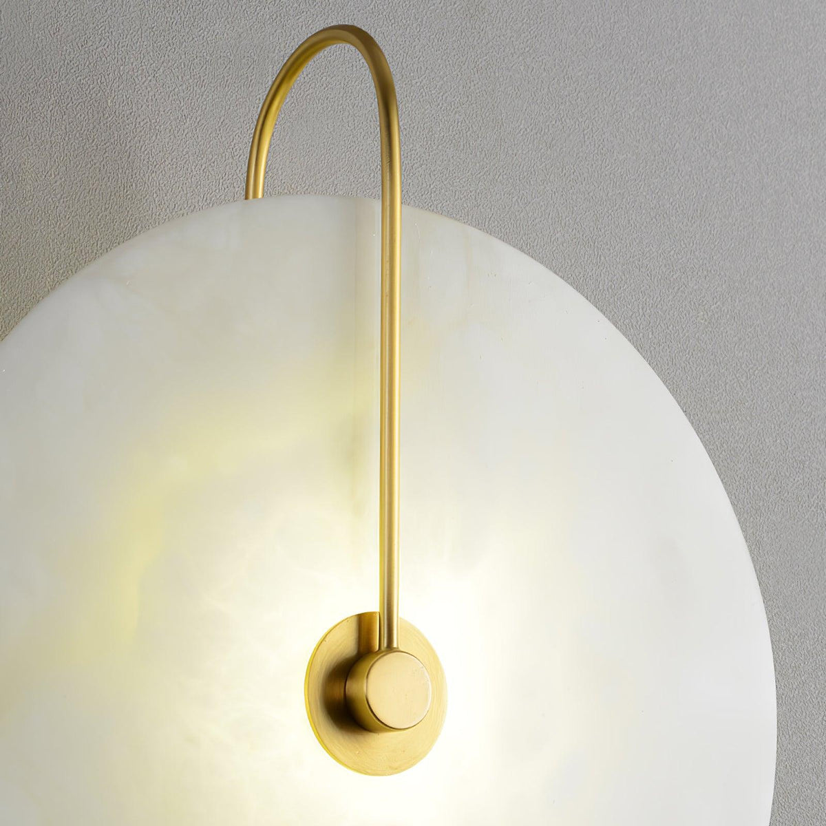 Albeaine Albast bollen wandlamp met Stekker