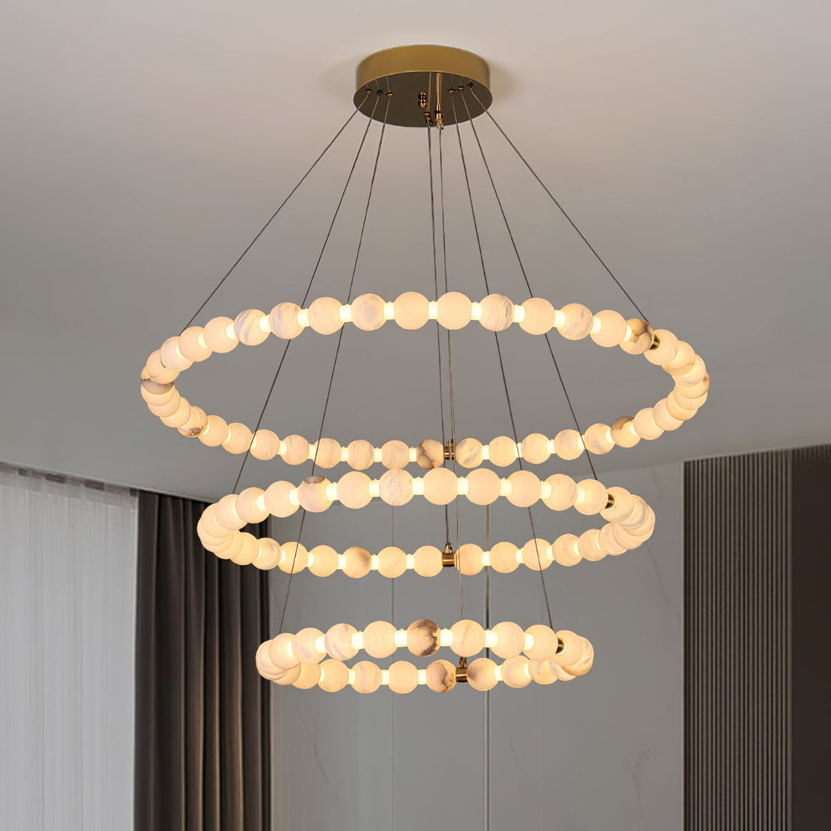 Eirelian modern Albast Hanglamp Kroonluchter