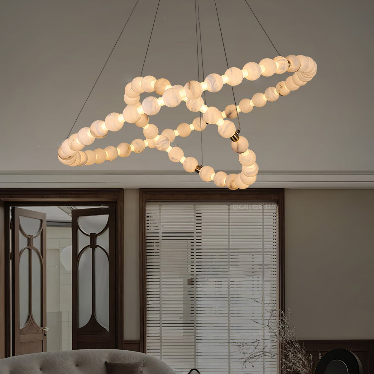 Eirelian modern Albast Hanglamp Kroonluchter