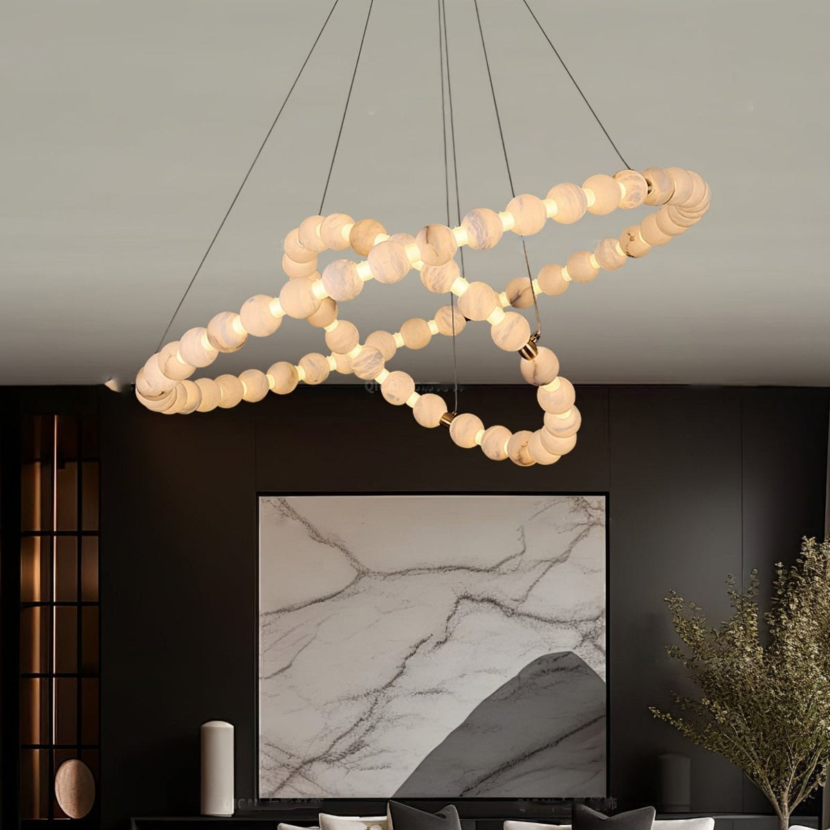 Eirelian modern Albast Hanglamp Kroonluchter