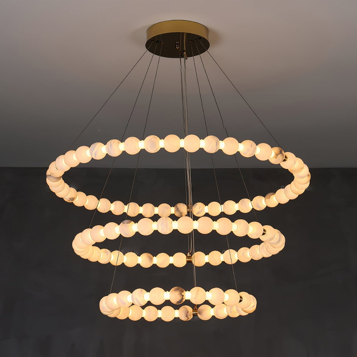 Eirelian modern Albast Hanglamp Kroonluchter