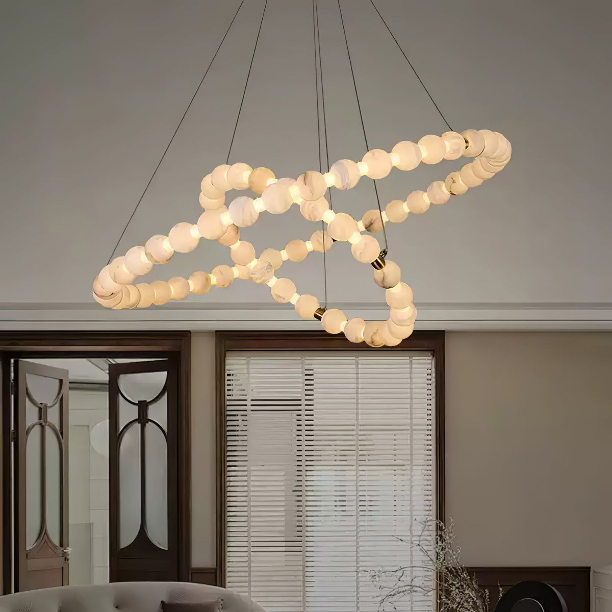 Eirelian modern Albast Hanglamp Kroonluchter