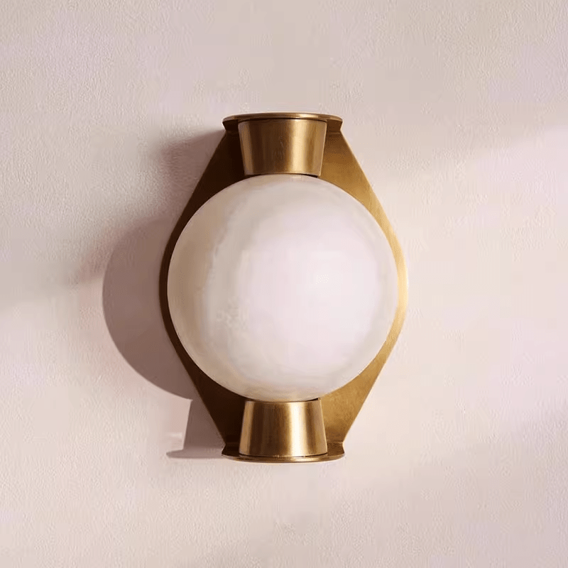 Caldrien Albast bol albasten wandlamp