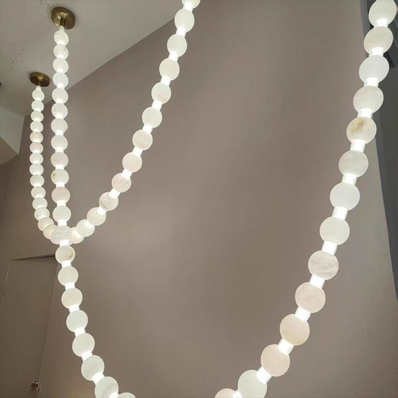 Grempt albast Pearl Necklace Kroonluchter
