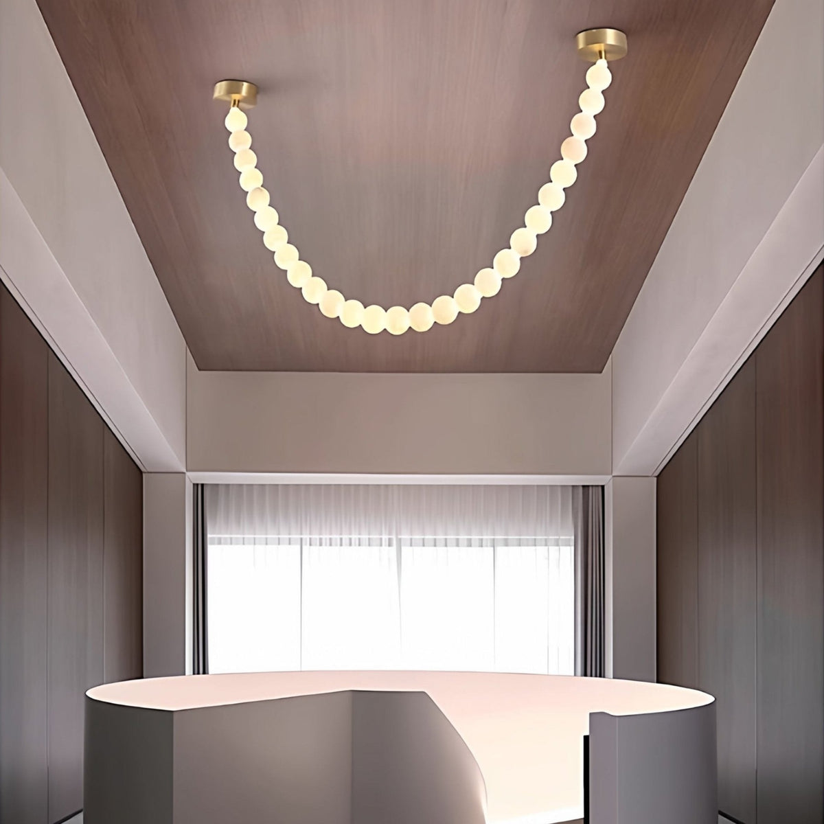 Grempt albast Pearl Necklace Kroonluchter