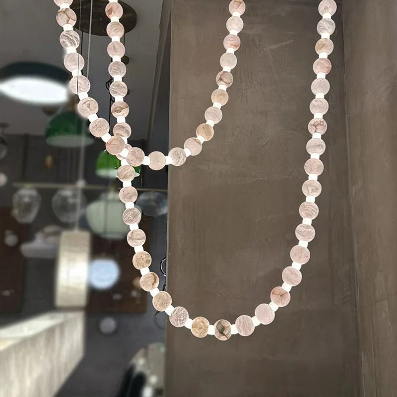 Grempt albast Pearl Necklace Kroonluchter
