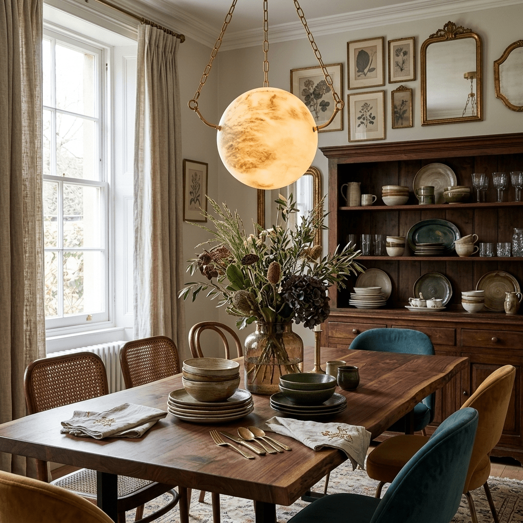 Noranaya hanglamp met bolvormige kap