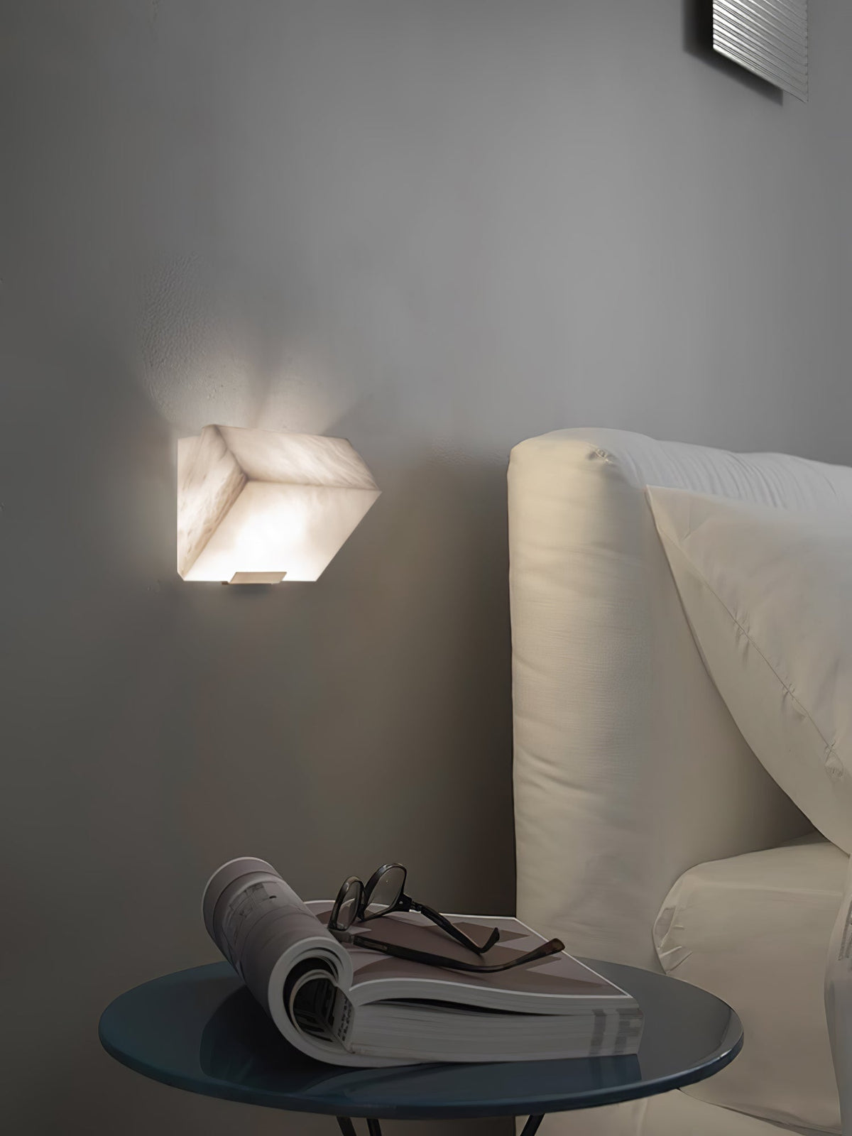 Niviella albasten wandlamp met stekker voor de trap