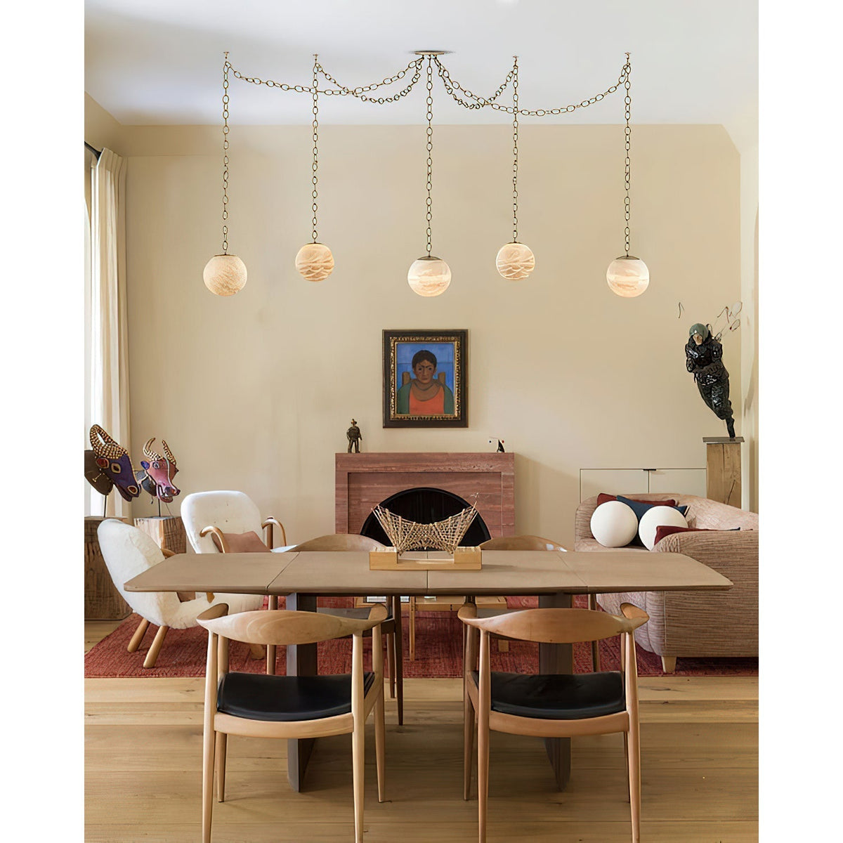 Marveil Albast Swag hanglamp