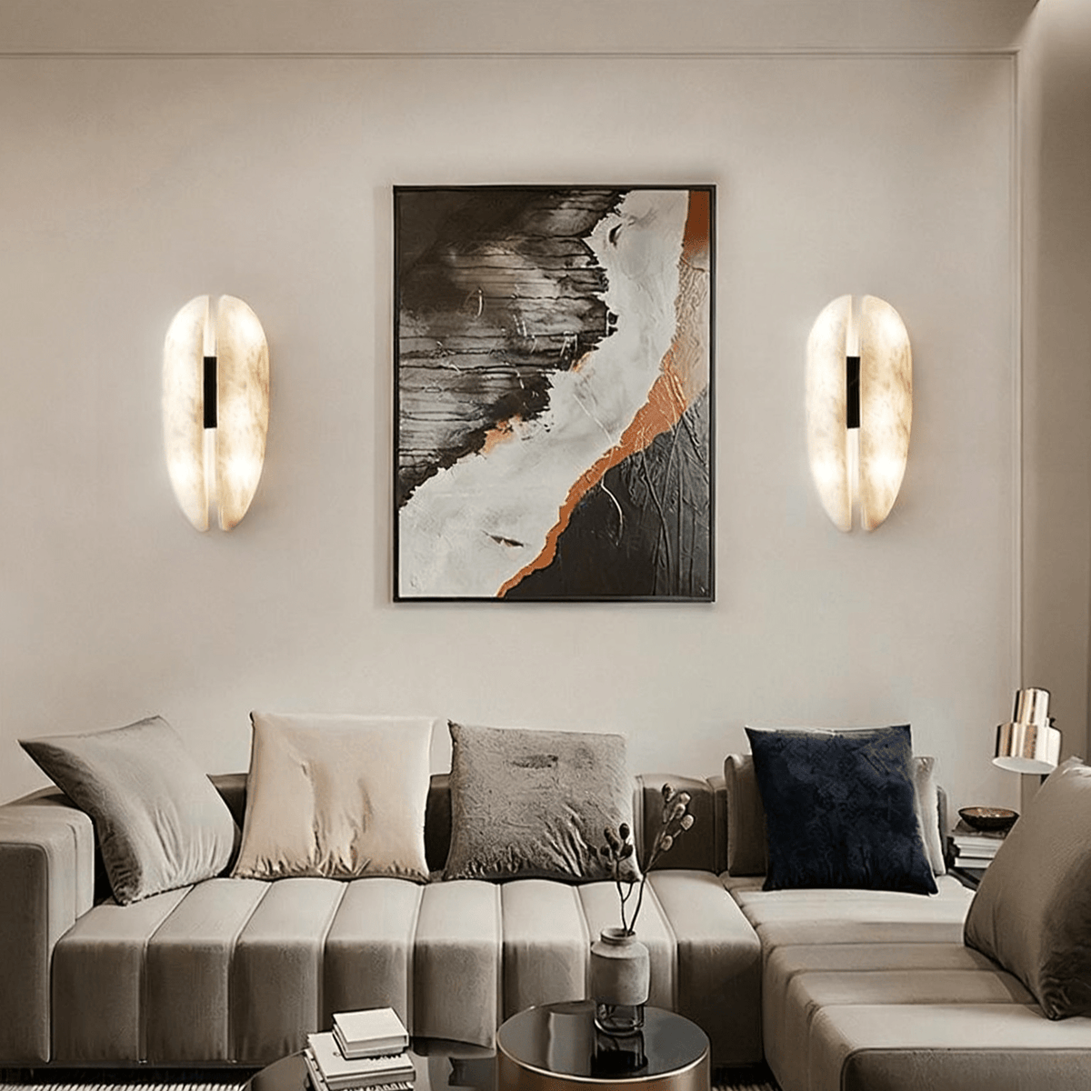 Albeora Albast Veil wandlamp