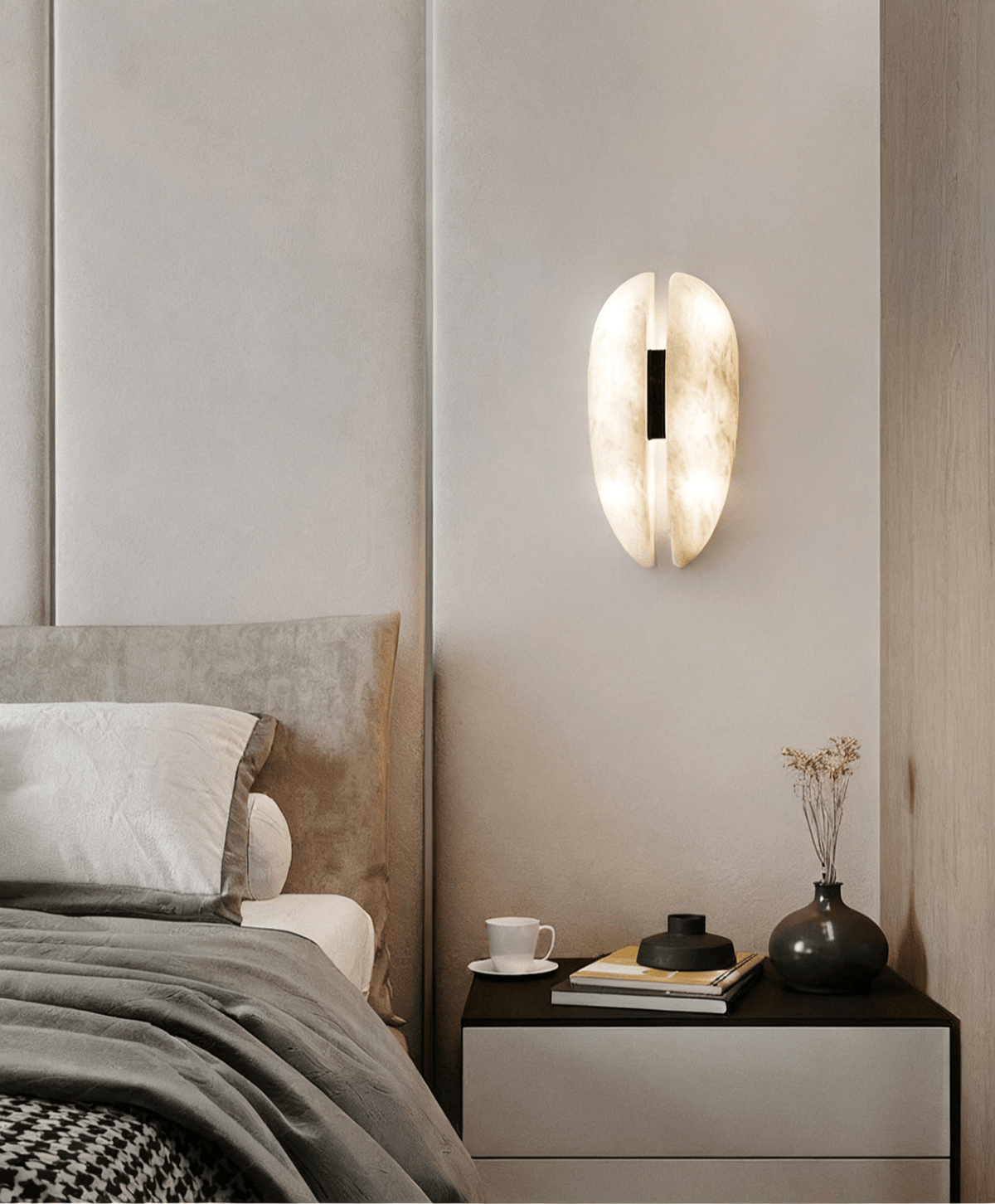 Albeora Albast Veil wandlamp
