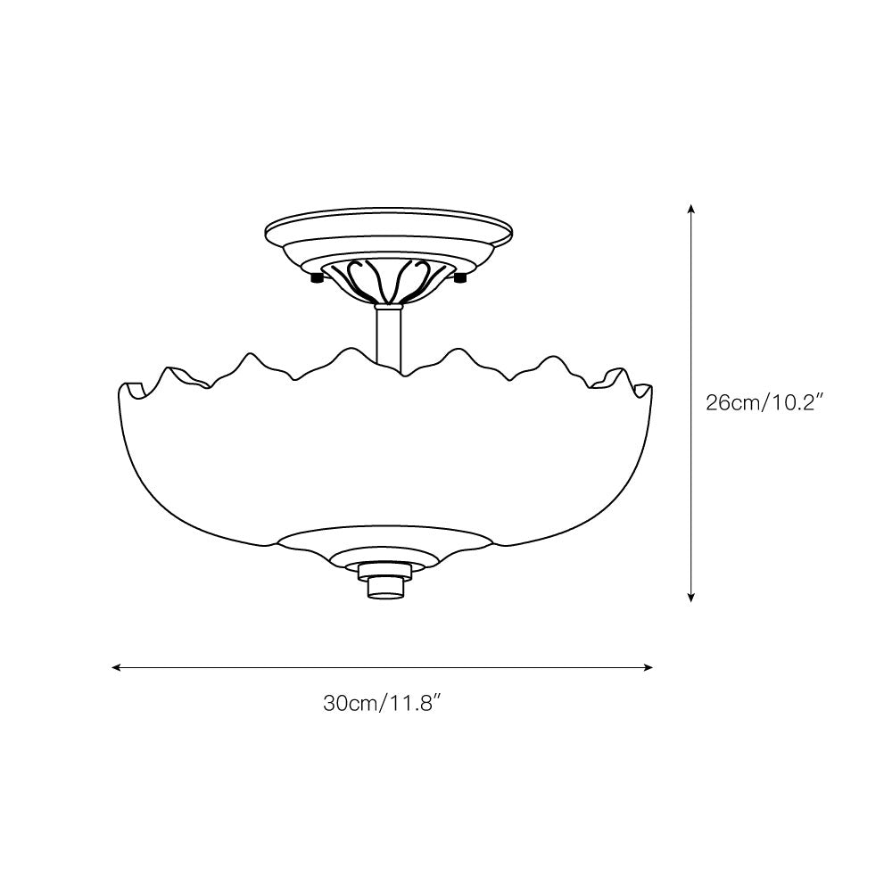 Qvistuvyi Postmodern Luxe glas plafondlamp