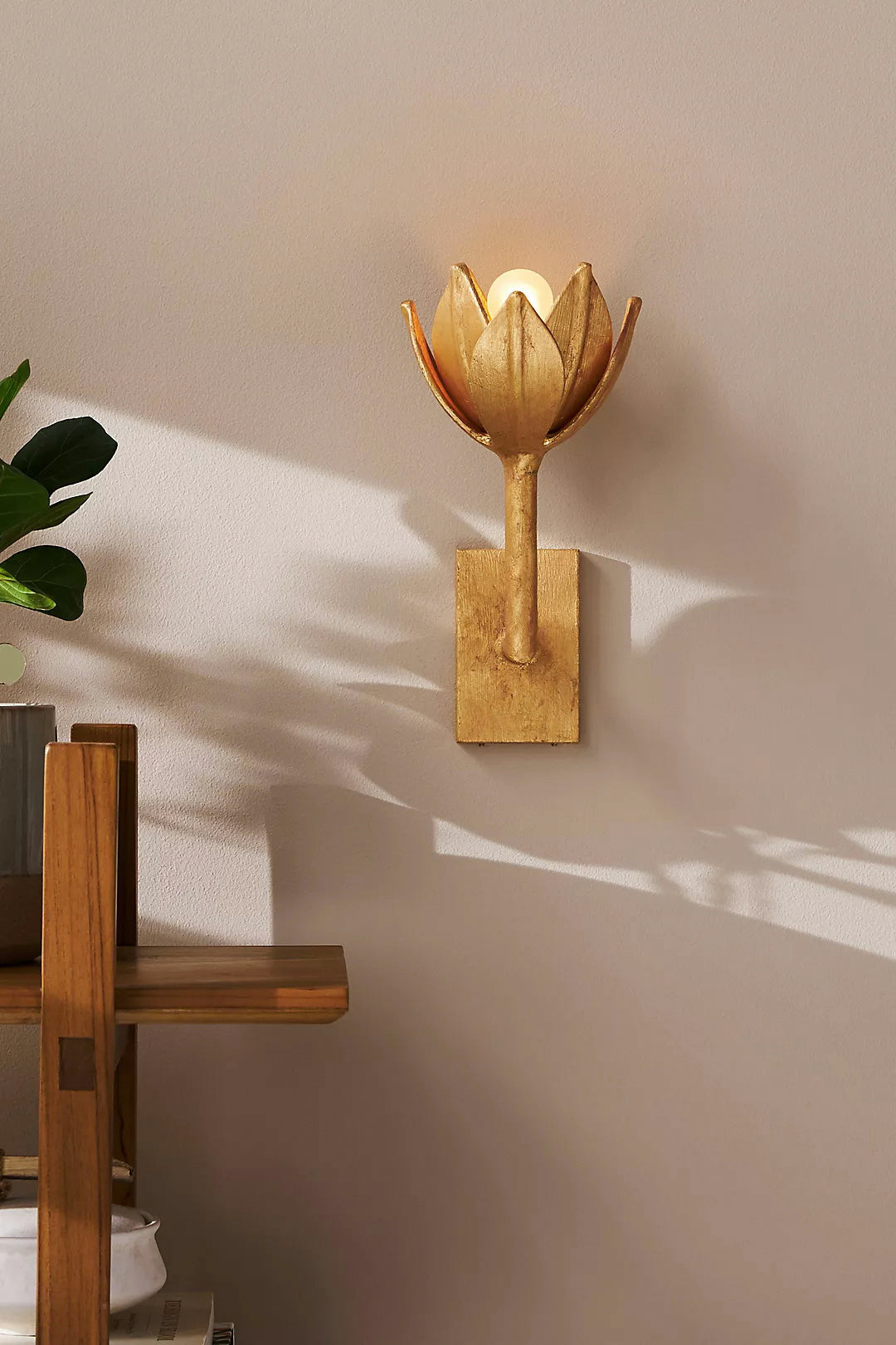 Ulfuvyn moderne minimalistische messing wandlamp