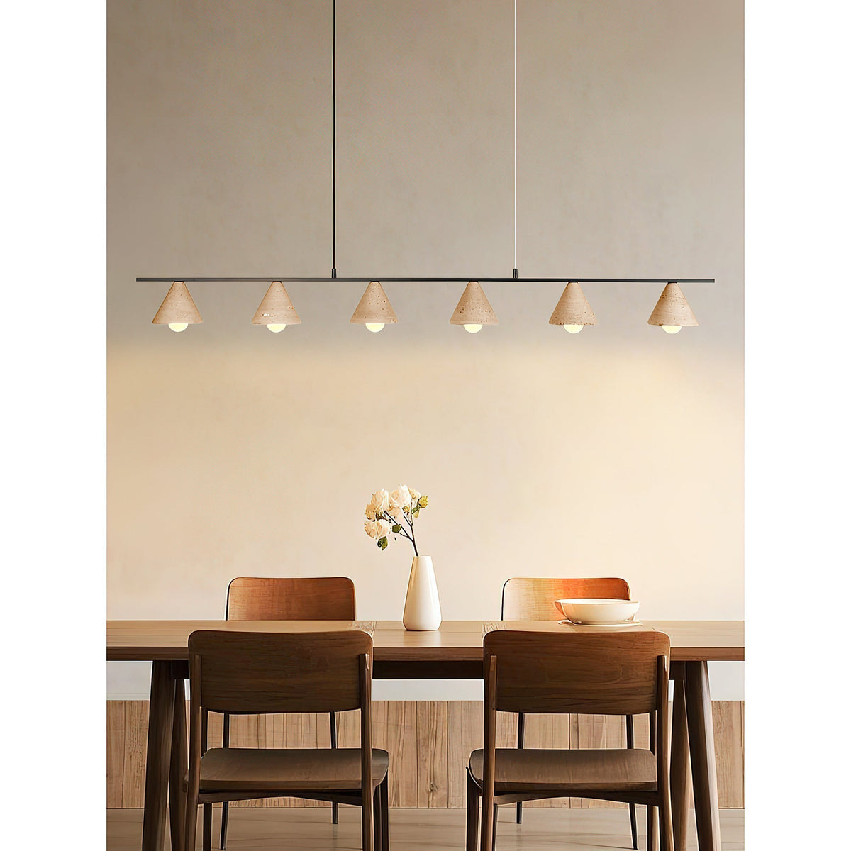 Ulfuvyi Moderne minimalistische hanglamp van travertin