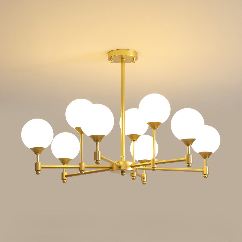 Vatnuvyi Minimalistische wereldbol-glas kroonluchter met bolvormige kap