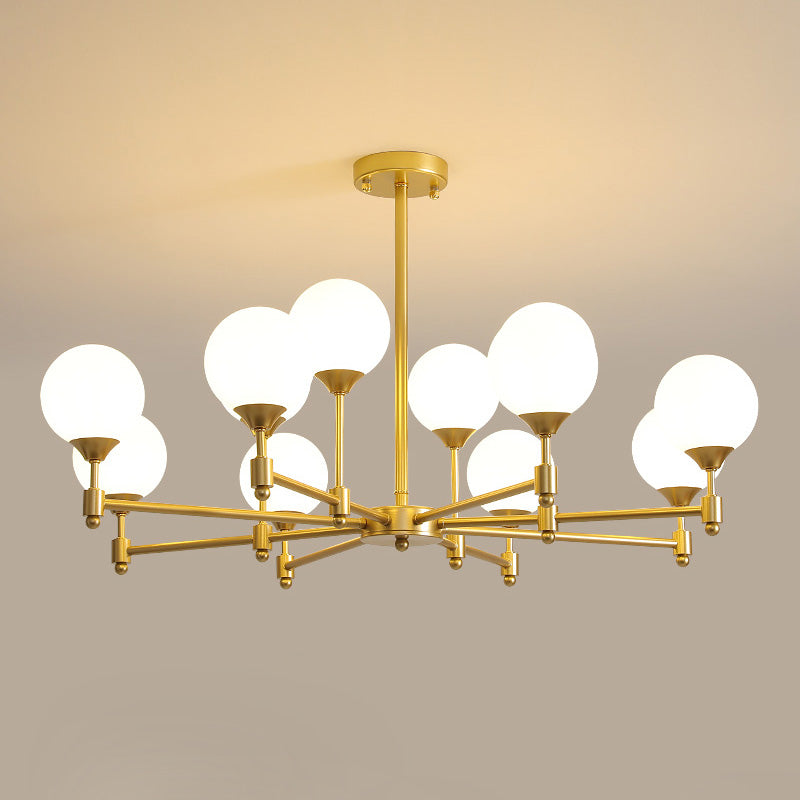 Vatnuvyi Minimalistische wereldbol-glas kroonluchter met bolvormige kap