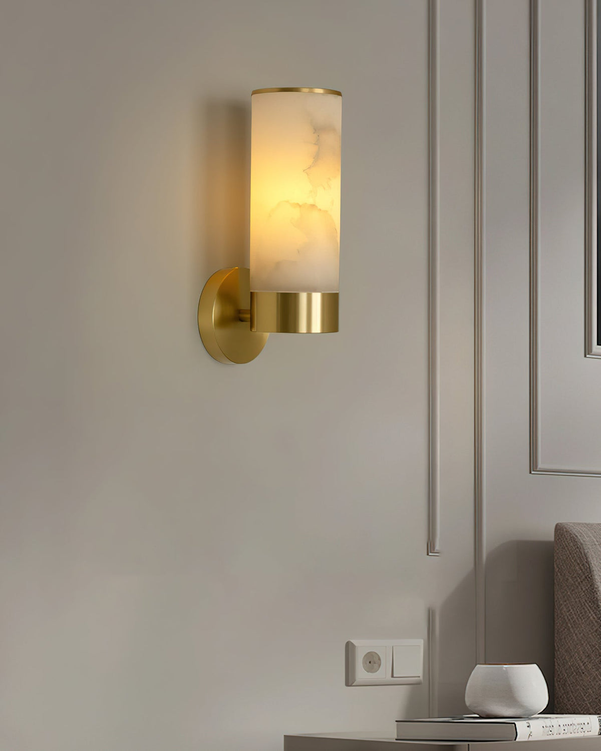 Eirerette albasten wandlamp