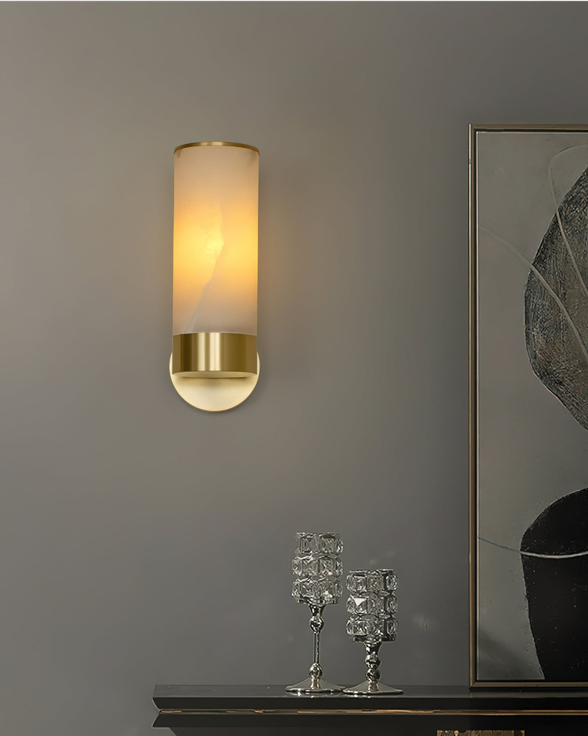 Eirerette albasten wandlamp