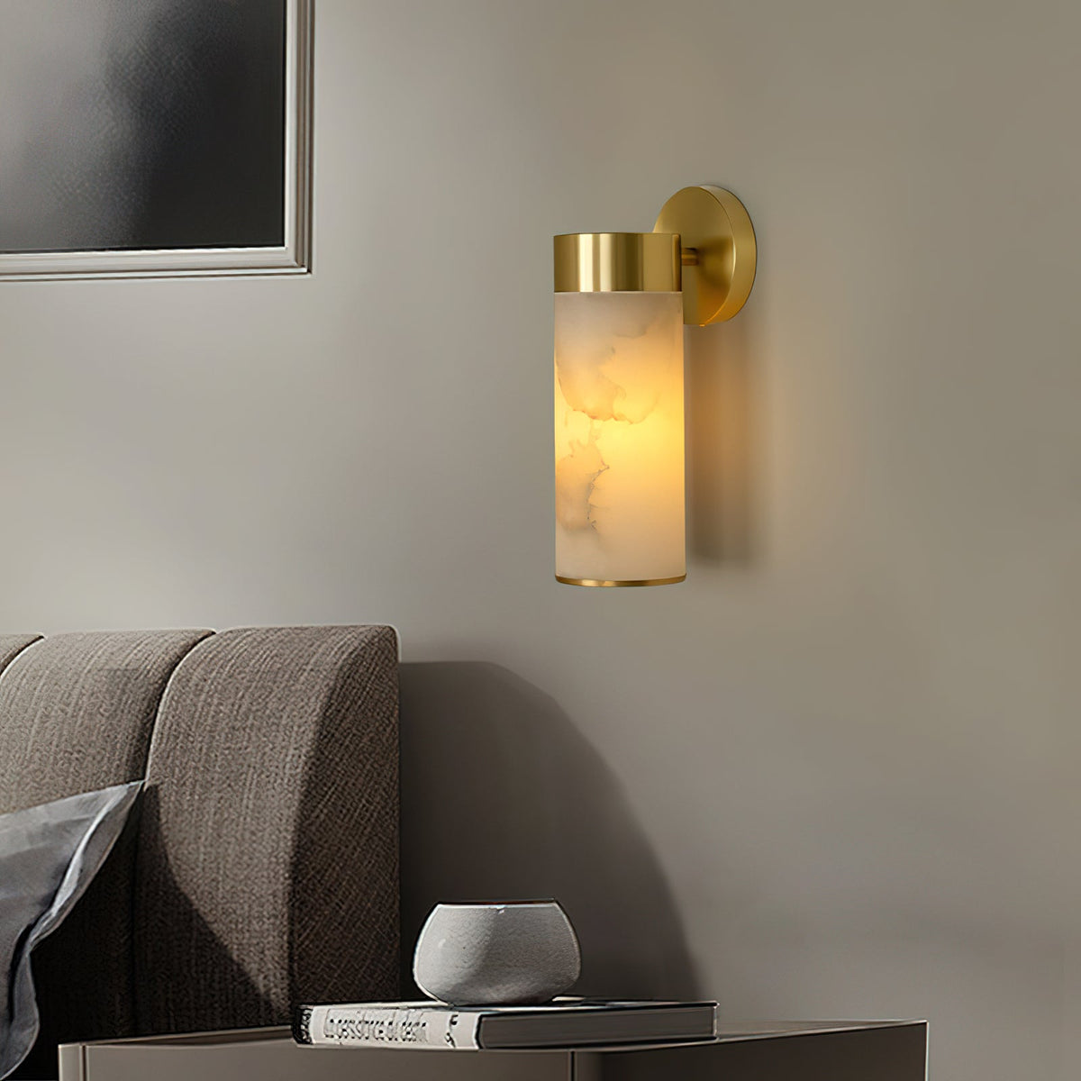 Eirerette albasten wandlamp