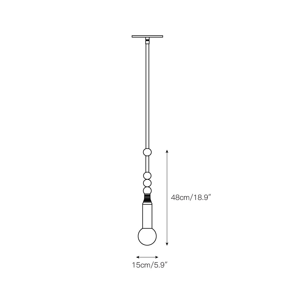 Alvuvyn moderne hanglamp met minimalistisch marmer