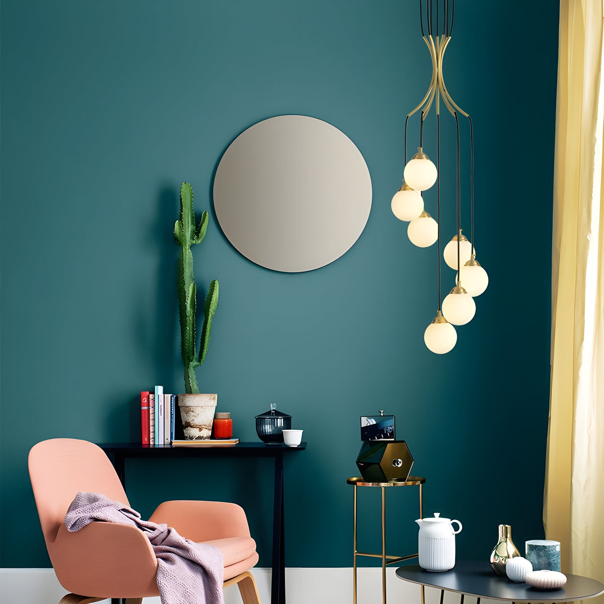 Zoruvyi Moderne Minimalistische Ball Drop glas Kroonluchter
