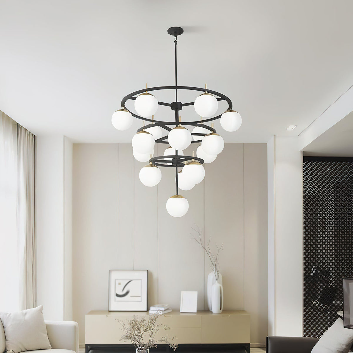 Ornuvyn moderne minimalistische kroonluchter van glas