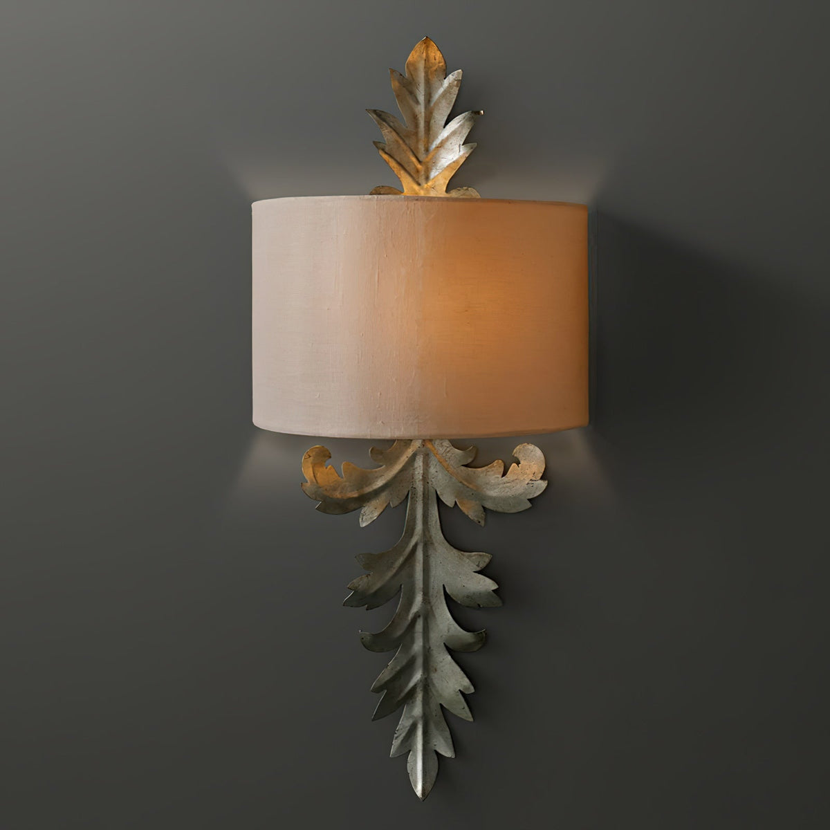 Alvuvyi Moderne wandlamp met bladerenmotief van stof