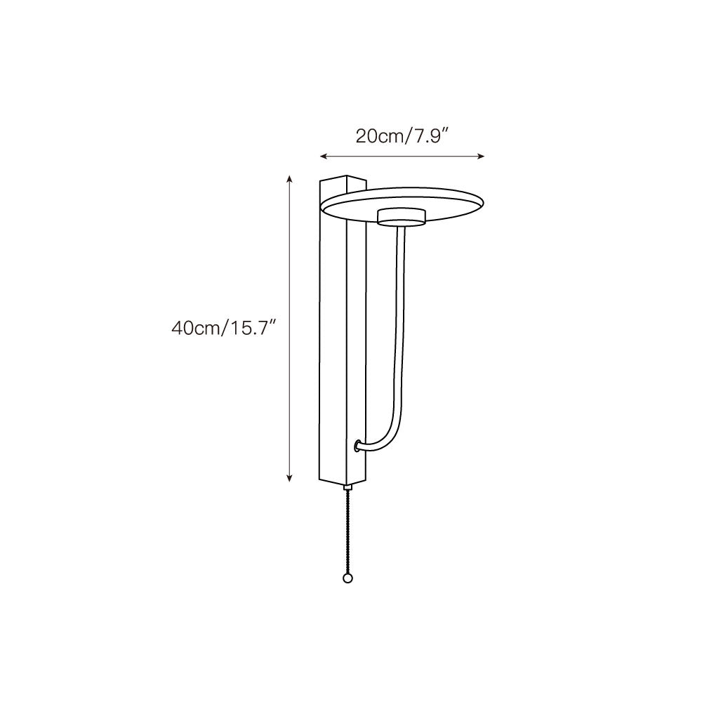 Aevuvyn moderne minimalistische wandlamp van marmer