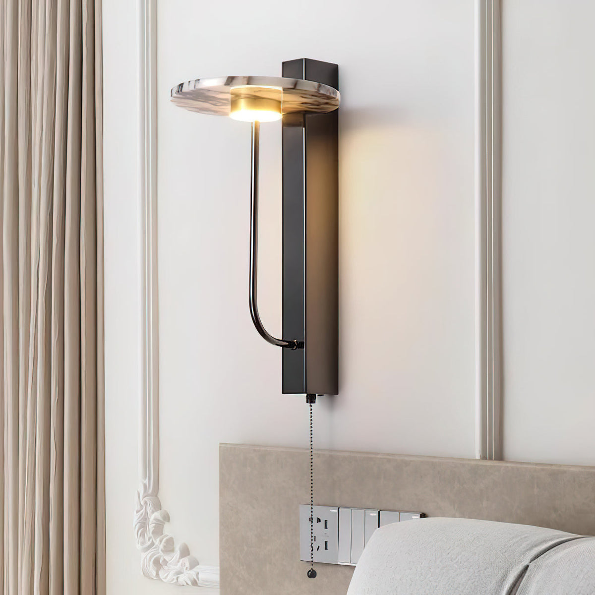Aevuvyn moderne minimalistische wandlamp van marmer