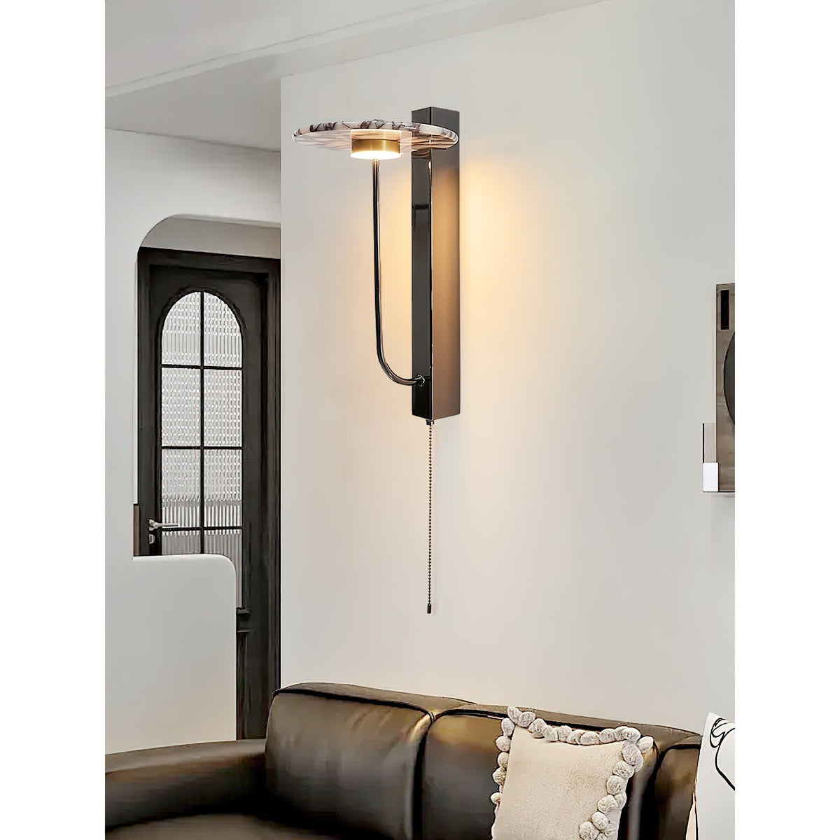 Aevuvyn moderne minimalistische wandlamp van marmer