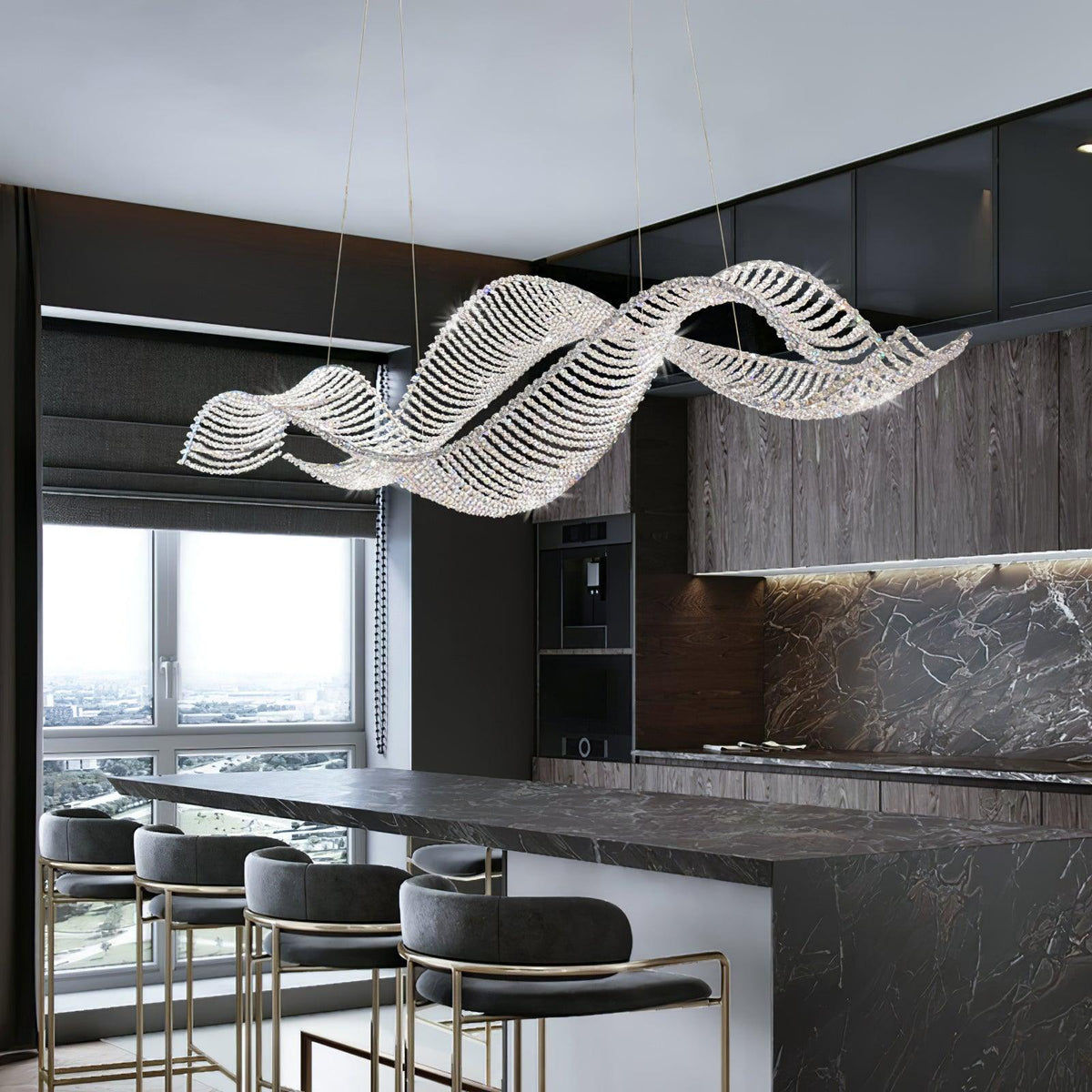 Caelox Postmodern luxe Kristal Kroonluchter