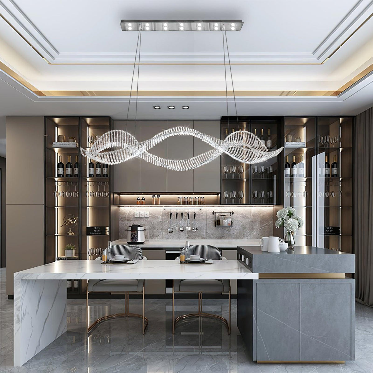 Caelox Postmodern luxe Kristal Kroonluchter